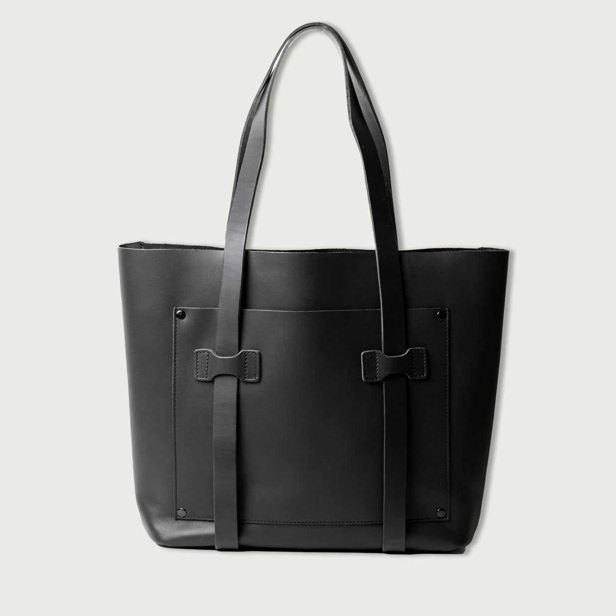 Large Leather Unisex Tote Bag