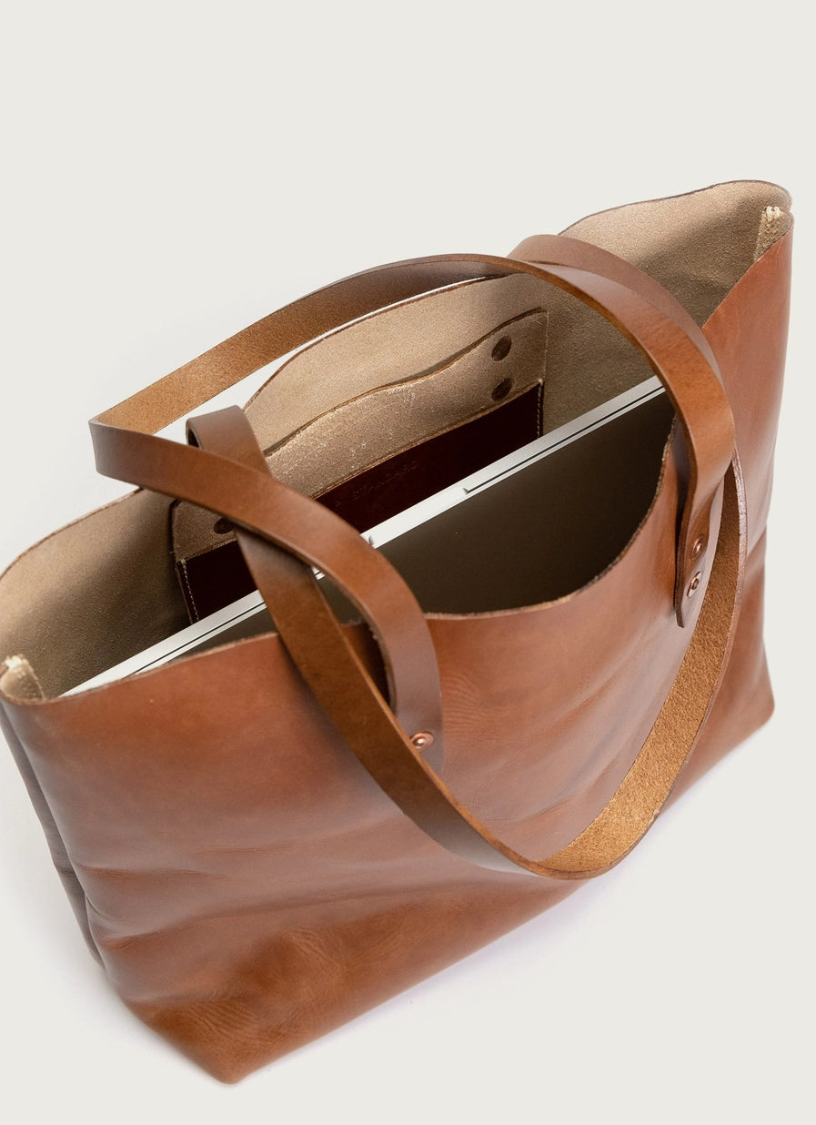Leather Simple Tote Bag For Women