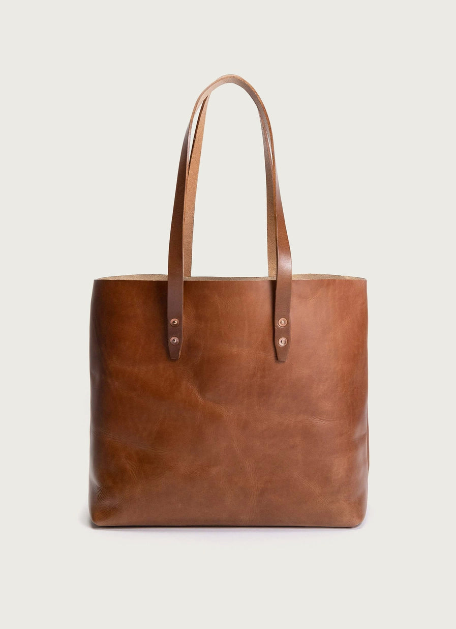Leather Simple Tote Bag For Women